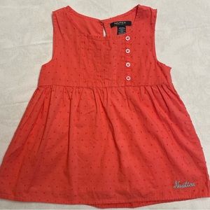 Nautica girls sundress. Salmon color. Size 6